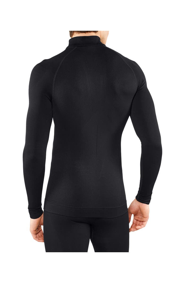 Falke Maximum Warm Zip Base Layer Top, Alternate, color, Black