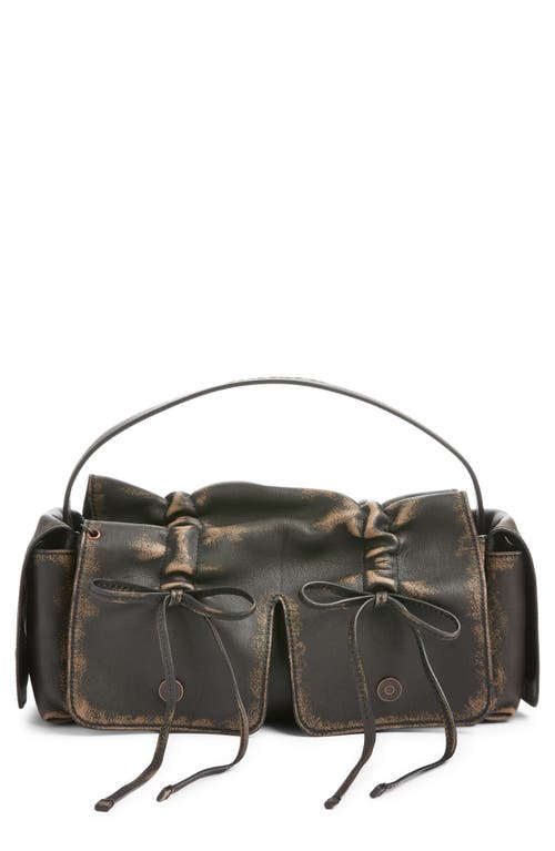 Acne Studios Multipocket Washed Leather Bag in Dark Brown/beige at Nordstrom