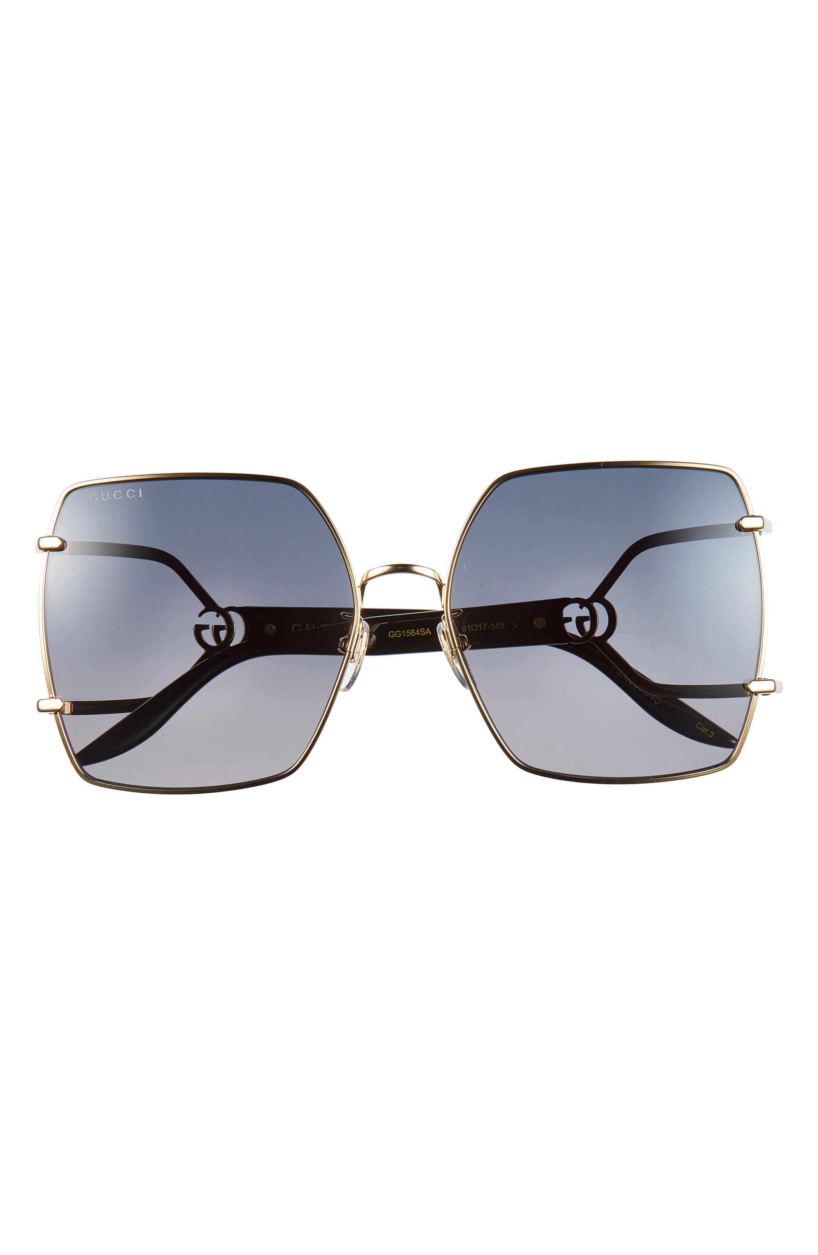 61mm Square Sunglasses