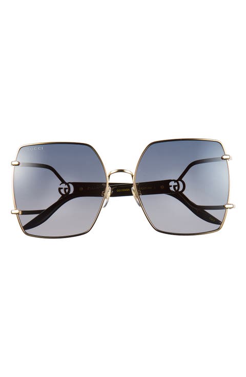 61mm Square Sunglasses