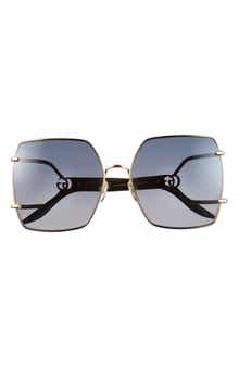 61mm Square Sunglasses