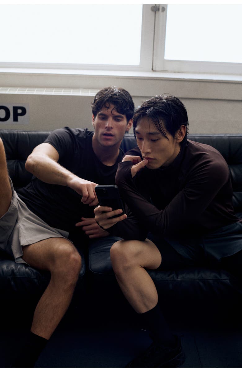 H&M Mesh Sports T-shirt With Drymove, Alternate, color, Black