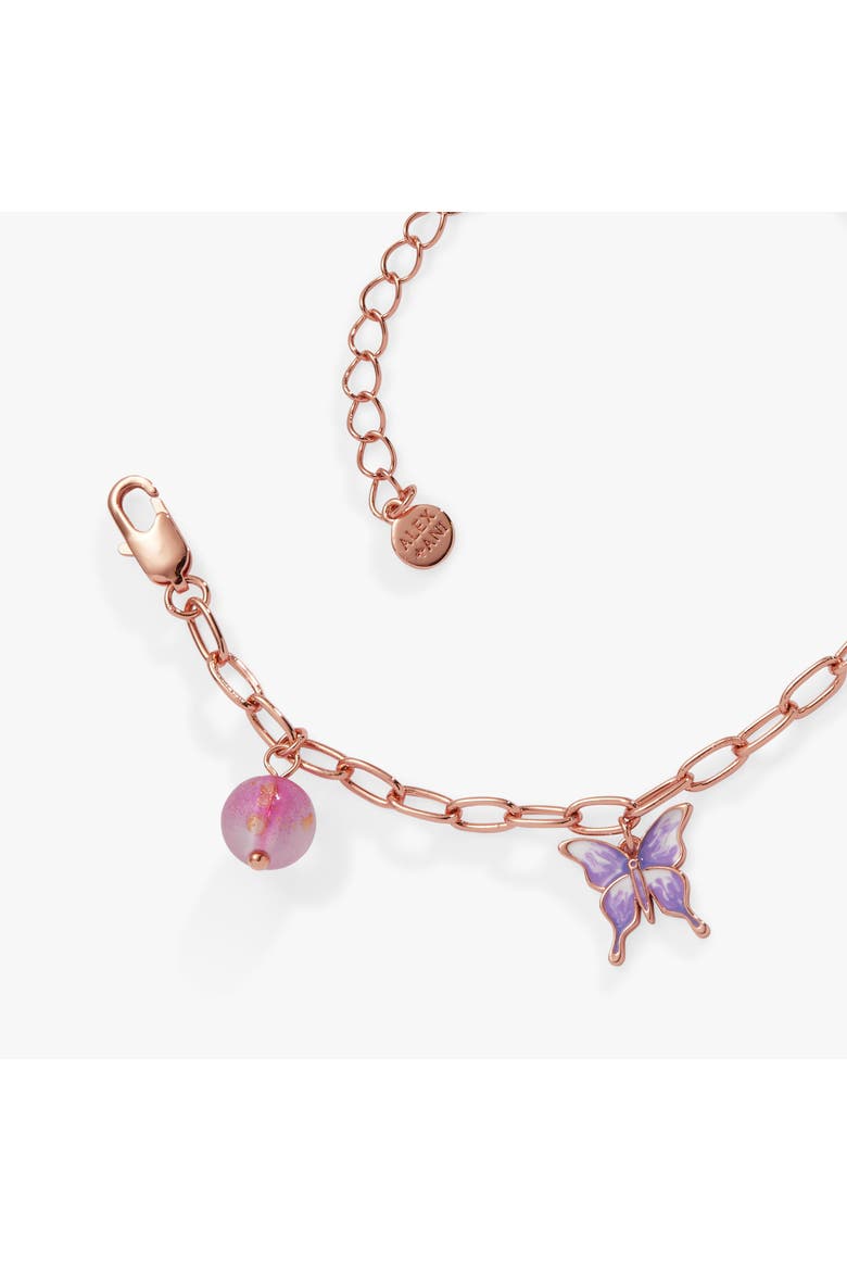 The Wizard of Oz Good Witch Charm Bracelet, Alternate, color, Rose