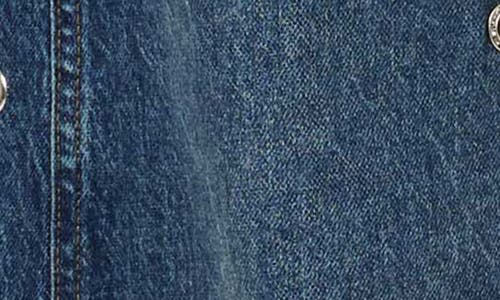 Habitual Evie High Waist Grommet Barrel Leg Jeans In Blue