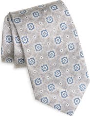 Jack Victor Pearson Medallion Silk Tie