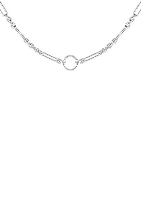 Sterling Silver Women's Chain Necklace - Celestial Ties