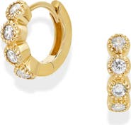 MOD + JO Hilary Milgrain Huggie Hoop Earrings