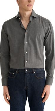 Eton Slim Fit Organic Supima® cotton Flannel Shirt