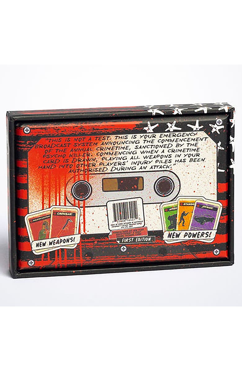 Psycho Killer Crimetime Expansion Party Card Game, Alternate, color, Red