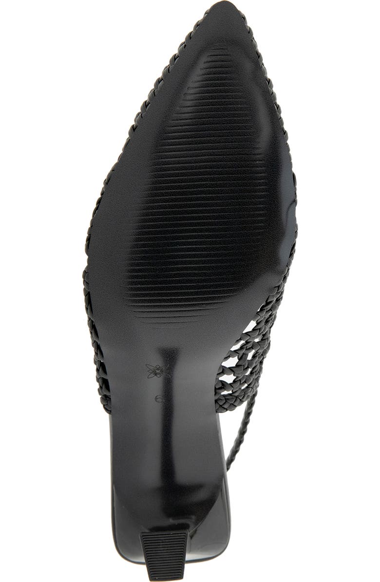 BCBG Issa Slingback Pointed Toe Pump, Alternate, color, Black