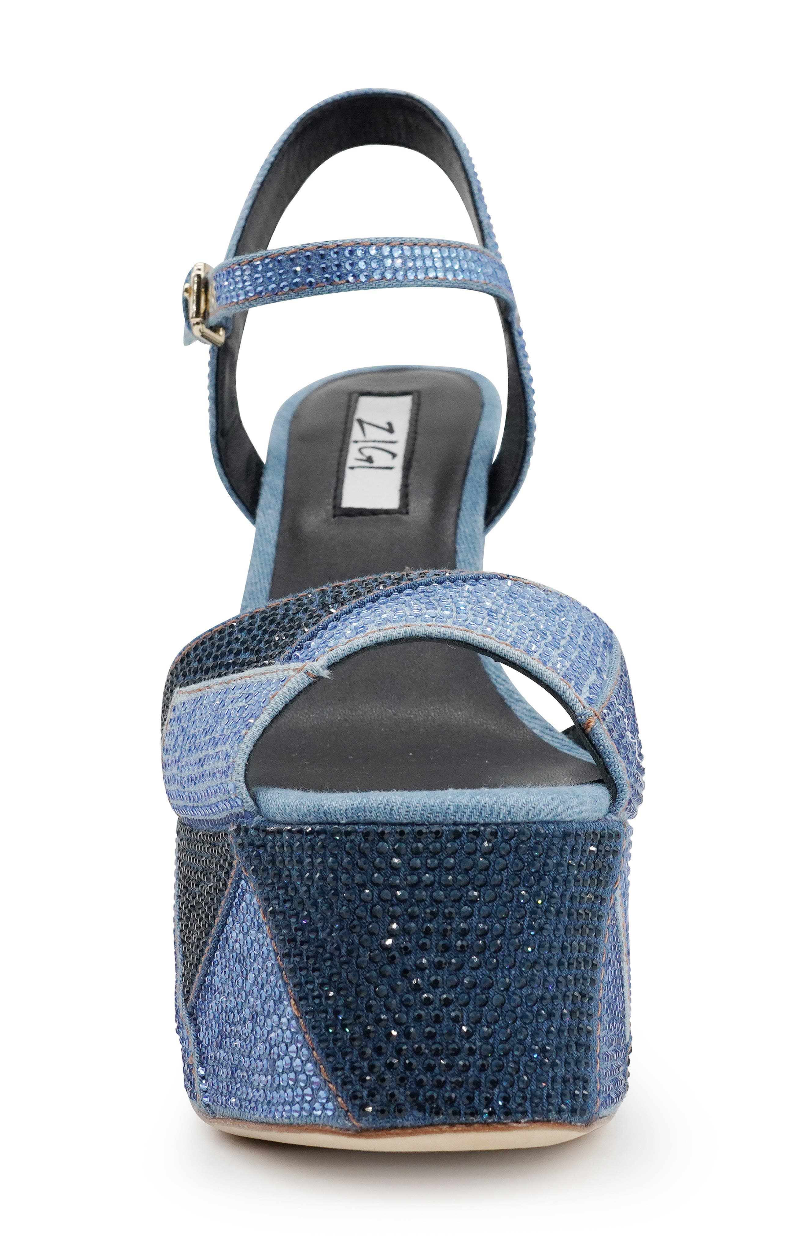 Antonia Ankle Strap Platform Sandal, Alternate, color, BLUE