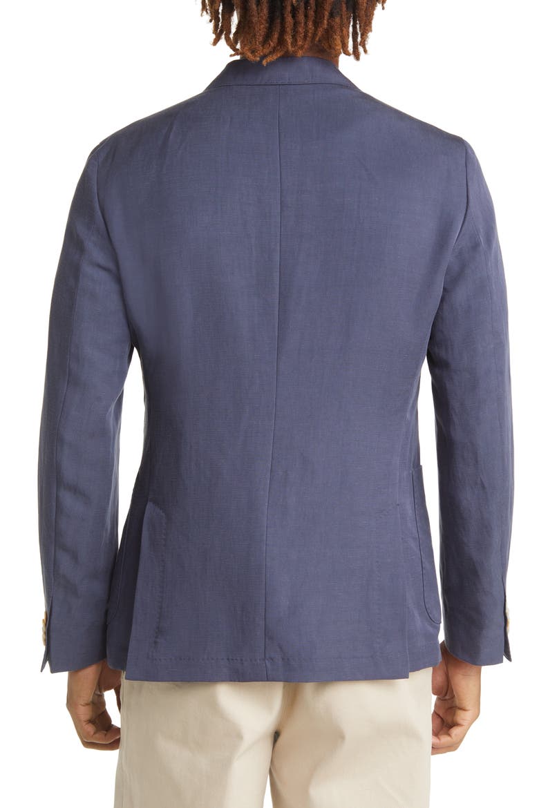 Hugo Boss Hanry Linen Blend Sport Coat, Alternate, color, DARK BLUE