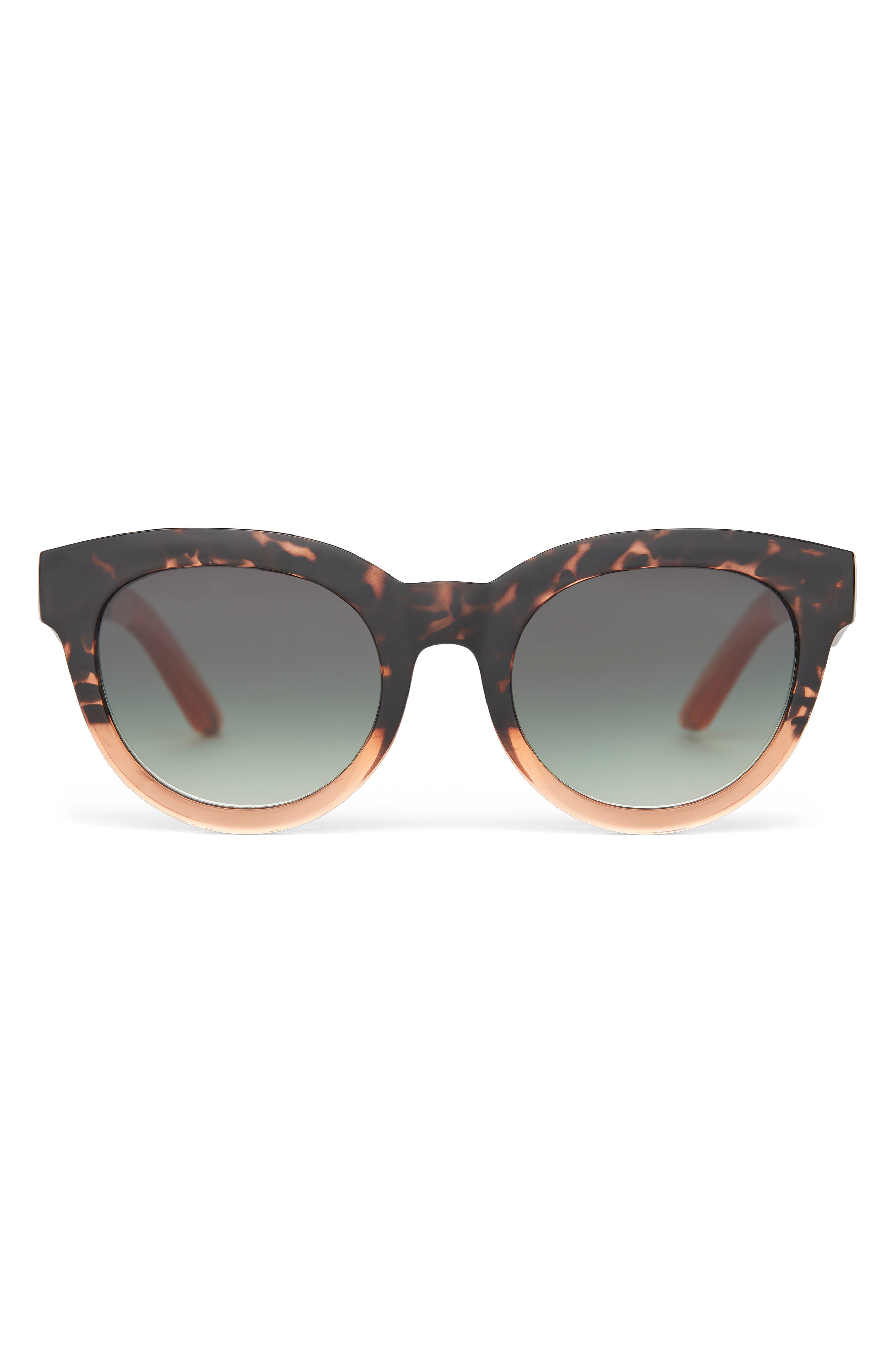 TOMS Florentin 52mm Cat Eye Sunglasses in Tortoise Apricot Crystal Fade 