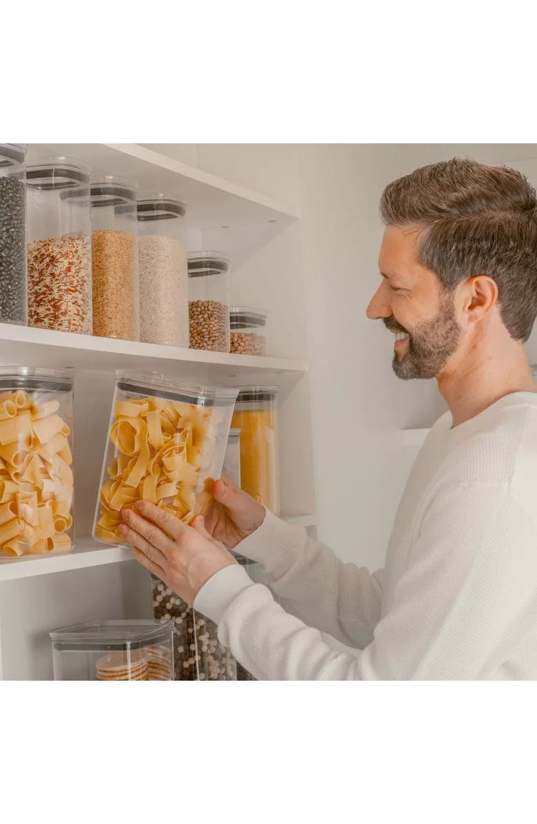 OU Clear Airtight Stackable Food Storage Container with Leak Proof Lid, Alternate, color, Clear