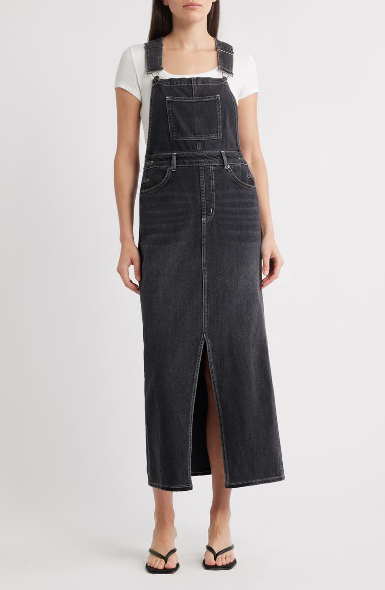 Rails Westlake Maxi Overall Dress, Main, color, Black Sand