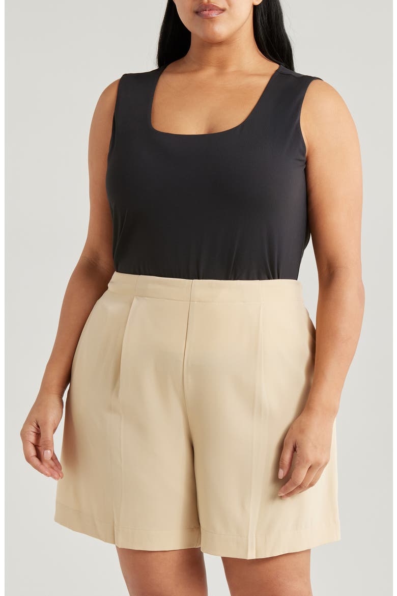 'Lyssentials Evie Scoop Neck Tank, Main, color, BLACK