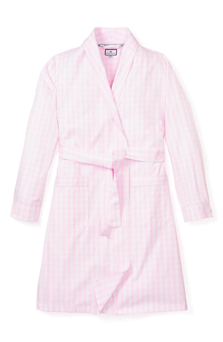 Petite Plume Kids' Gingham Robe, Alternate, color, Pink Multi