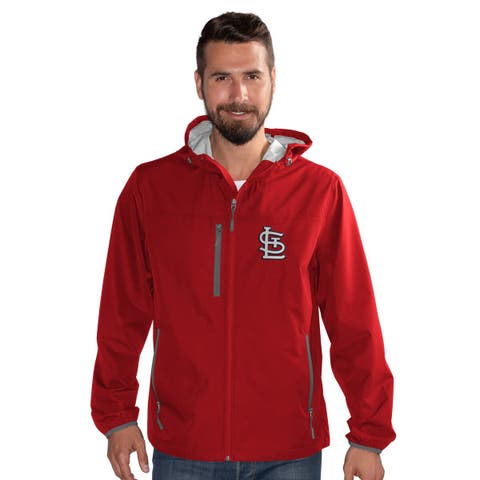 Men's G-III Sports by Carl Banks  Red St. Louis Cardinals Double Play Full-Zip Hoodie Jacket
