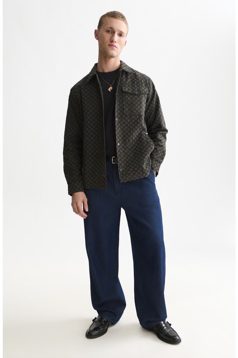 Broderie Anglaise Coach Jacket, Alternate, color, FOREST NIGHT
