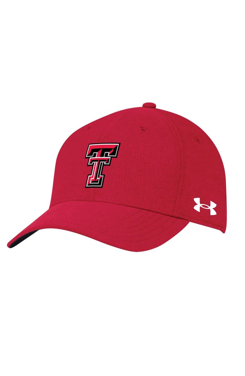 Under Armour Men's Under Armour Red Texas Tech Red Raiders Airvent Performance Flex Hat, Main, color,