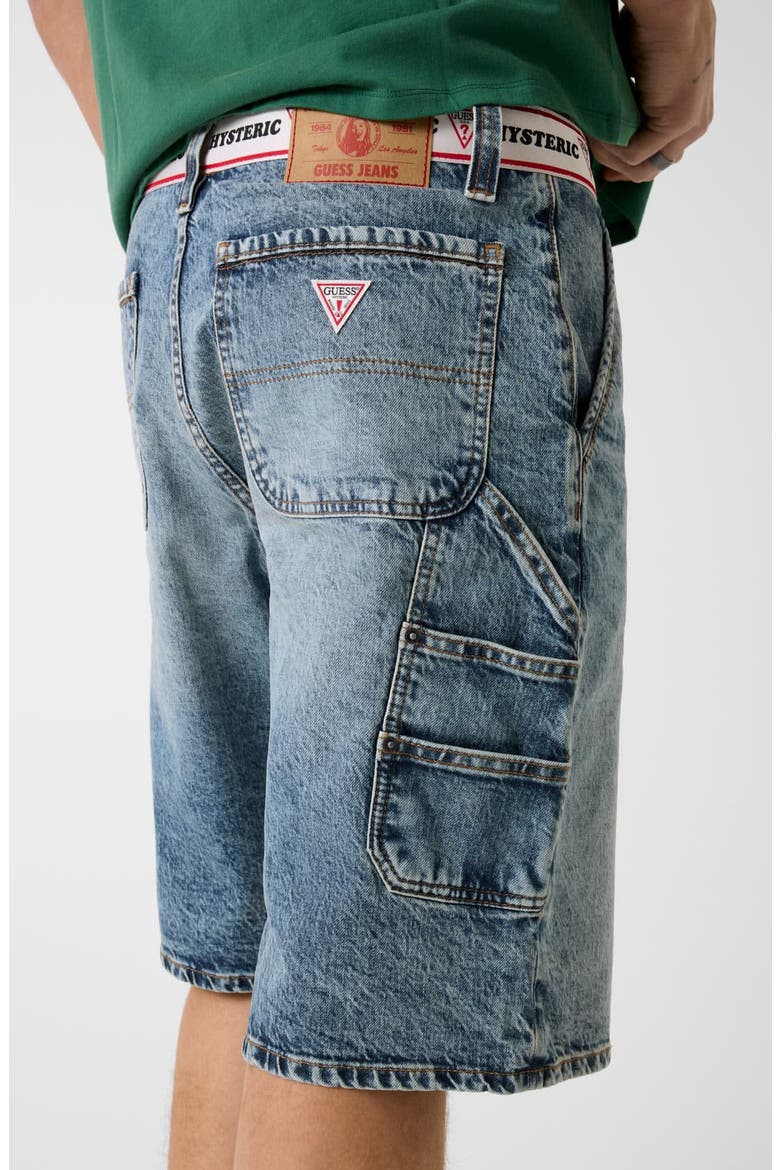 Carpenter Denim Shorts, Alternate, color, GJ HYSTERIC MEDIUM WASH