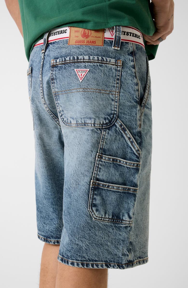 GUESS Carpenter Denim Shorts, Alternate, color, Gj Hysteric Medium Wash