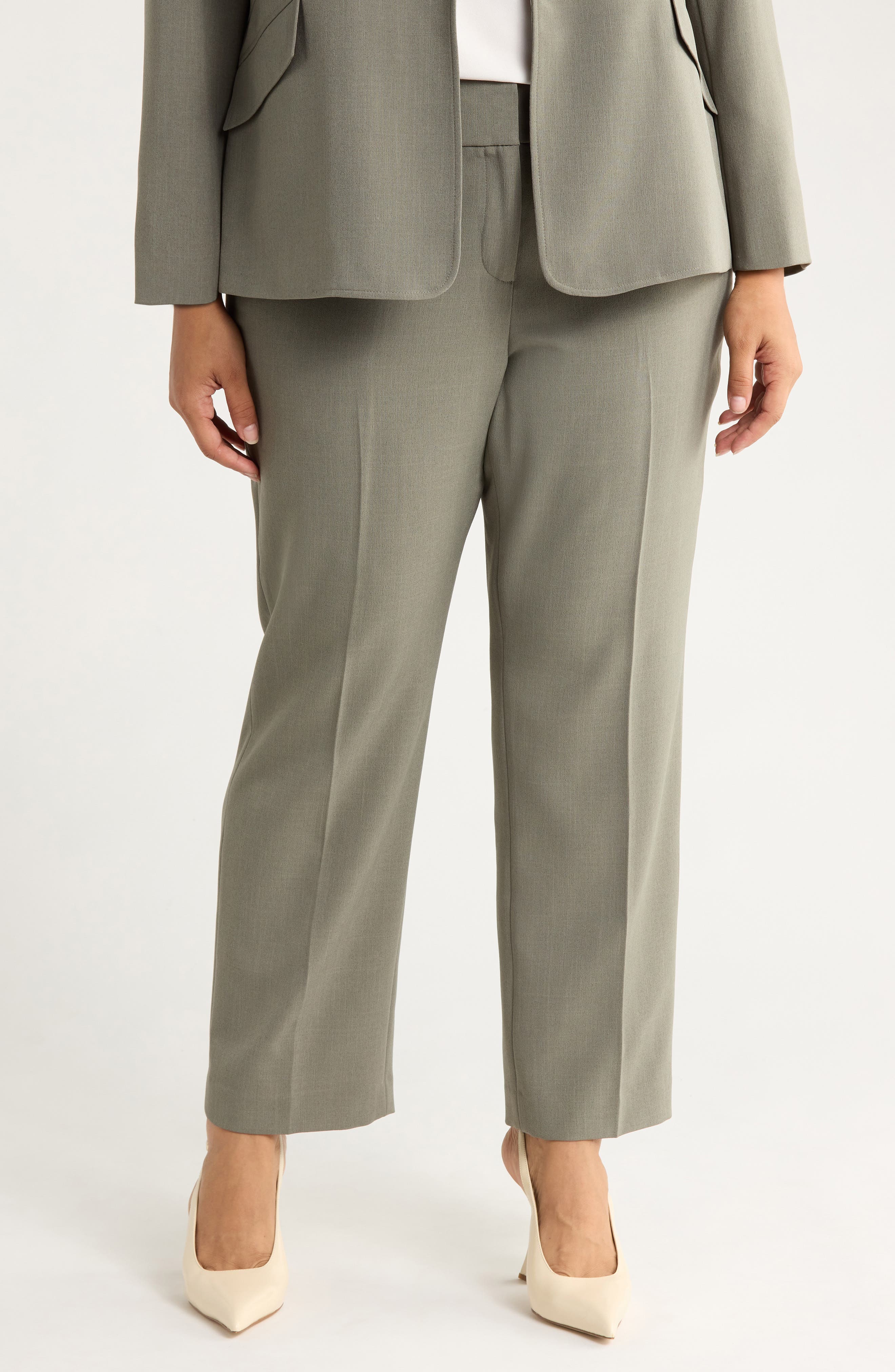 Flat Front Slim Pants