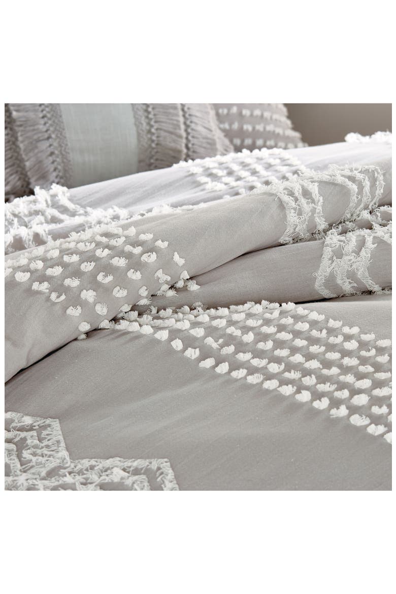 Cut Geo Comforter & Sham Set, Alternate, color, GREY