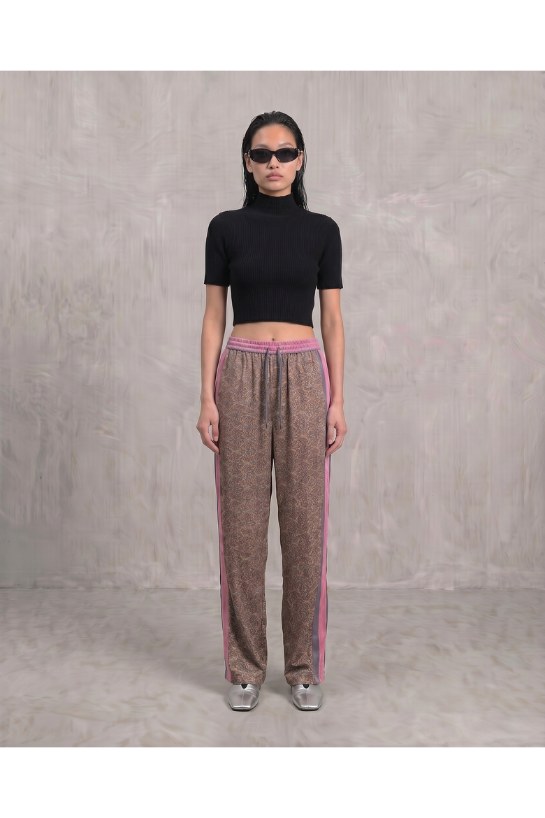 Paisley Motif Pant With Stripe, Alternate, color, Lilac