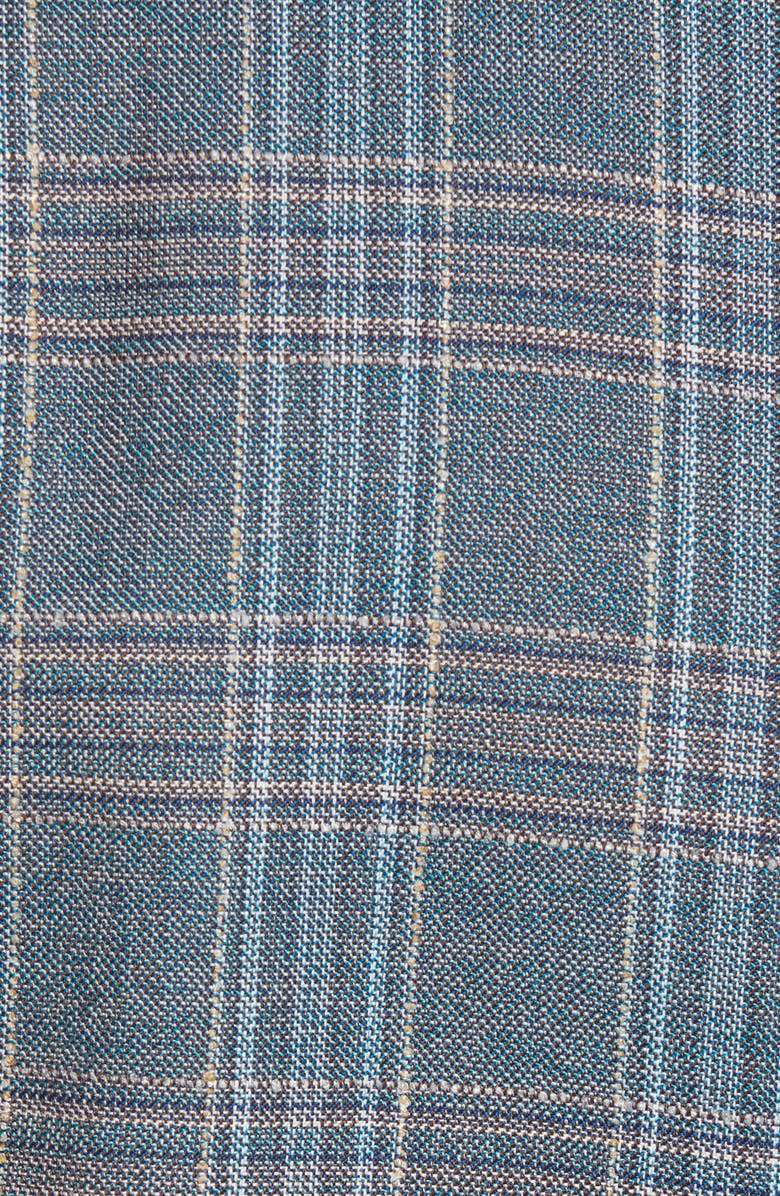 BOSS Hartlay Trim Fit Plaid Wool Sport Coat, Alternate, color,
