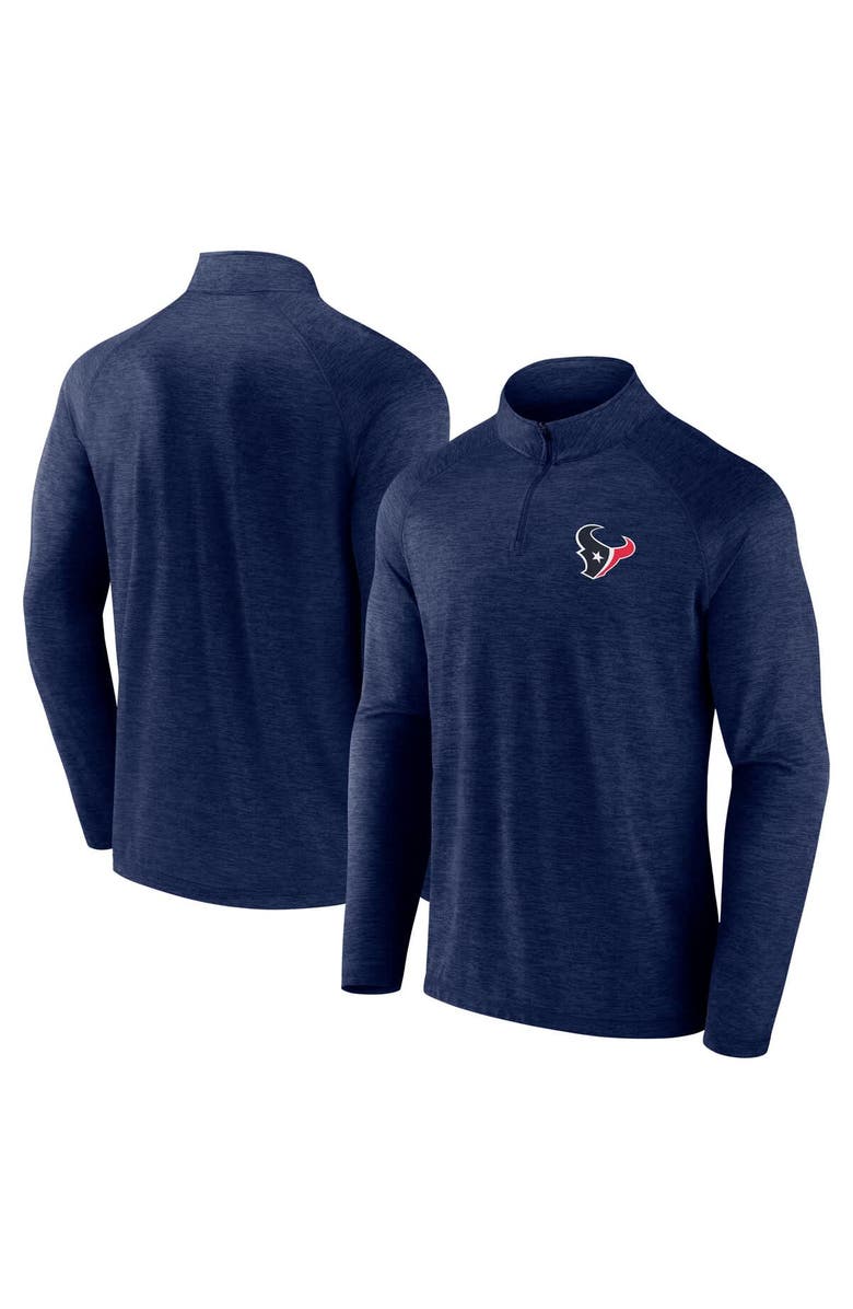 FANATICS Men's Fanatics Navy Houston Texans Head-to-Head Raglan Quarter-Zip Jacket, Alternate, color, Navy
