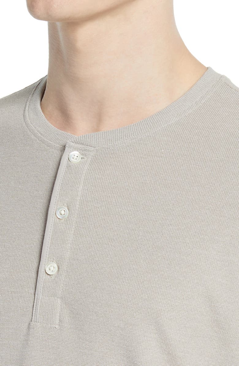 Billy Reid Slim Fit Waffle Knit Henley, Alternate, color, 