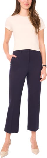 Ponte Knit Kick Flare Leg Pants
