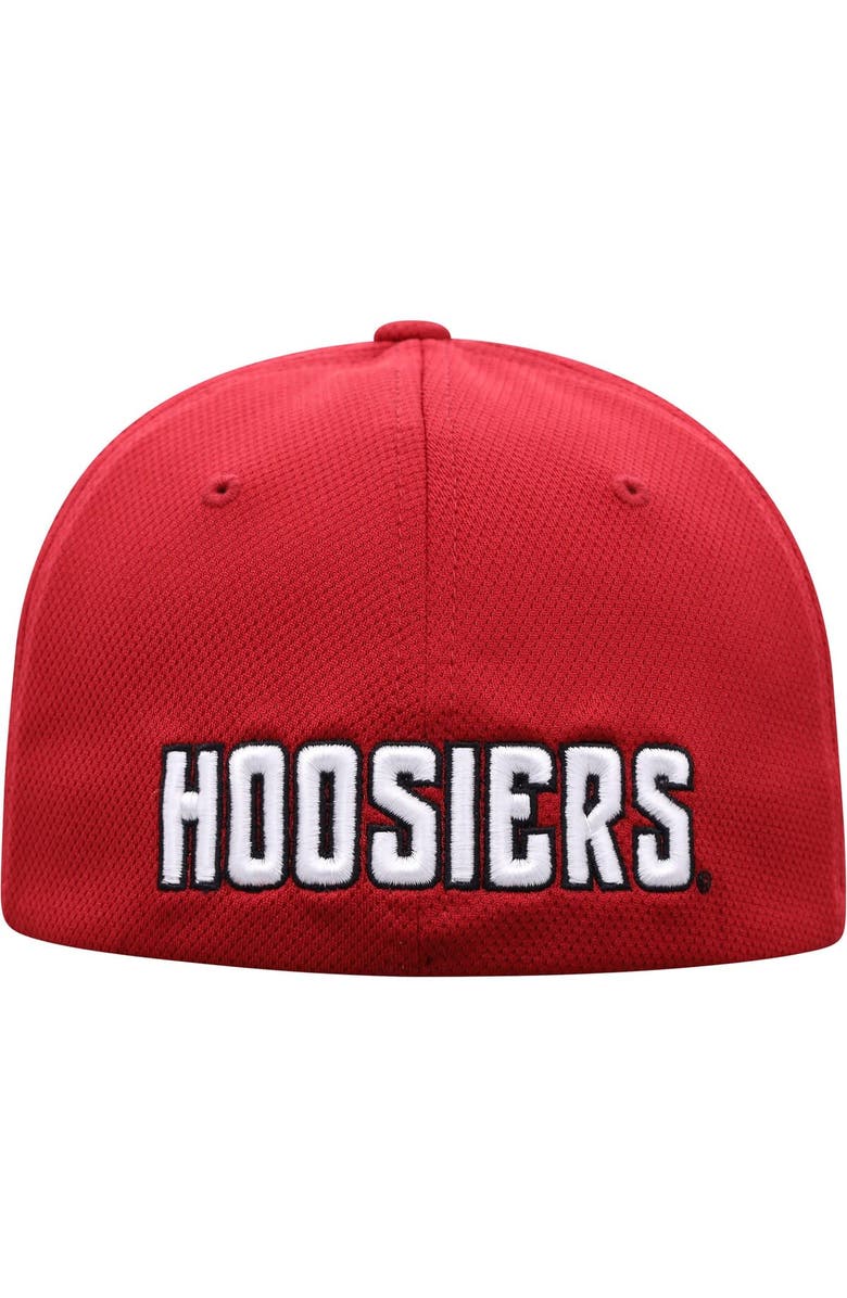 TOP OF THE WORLD Men's Top of the World Crimson Indiana Hoosiers Reflex Logo Flex Hat, Alternate, color, Crimson