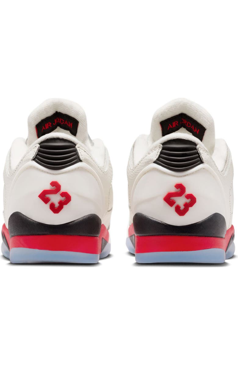 Jordan Kids' Sixty Plus Low Basketball Sneaker, Alternate, color, Sail/ Fire Red/ Black/ Silver