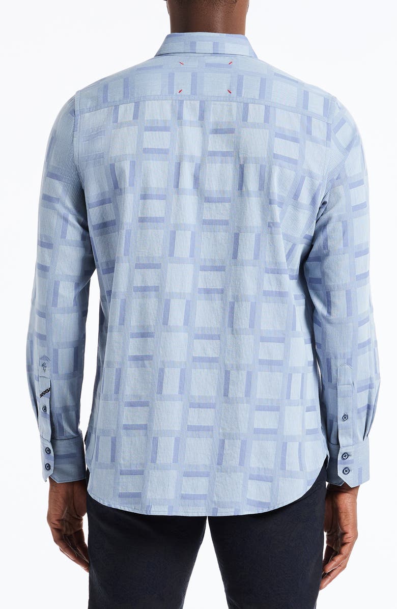 Robert Graham Eaton Long Sleeve Button-Up Shirt, Alternate, color, Grey