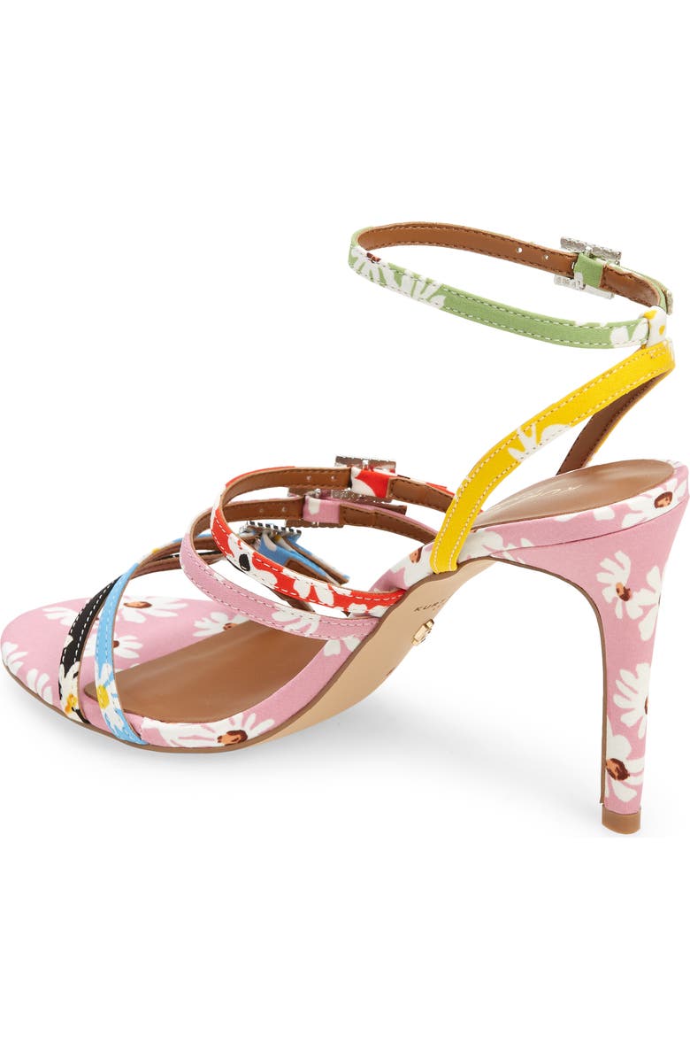 Kurt Geiger London Pierra Floral Ankle Strap Sandal, Alternate, color,
