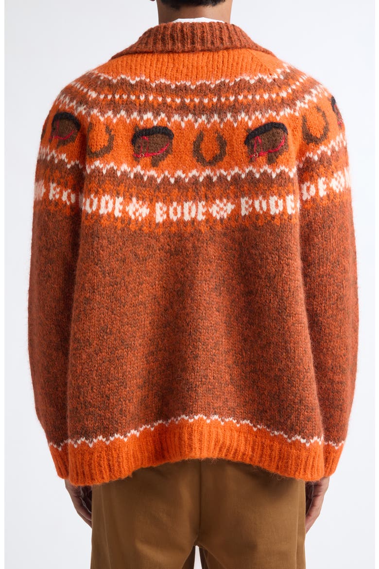 Corral Superfine Alpaca Blend Cardigan, Alternate, color, ORANGE MULTI