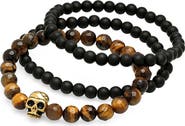 STEELTIME Men's Set of 3 Stretch Bracelets