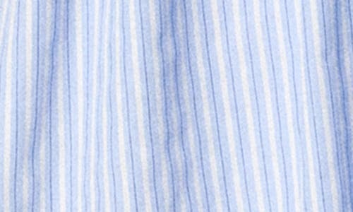 English Factory Scallop Stripe Minidress In Blue