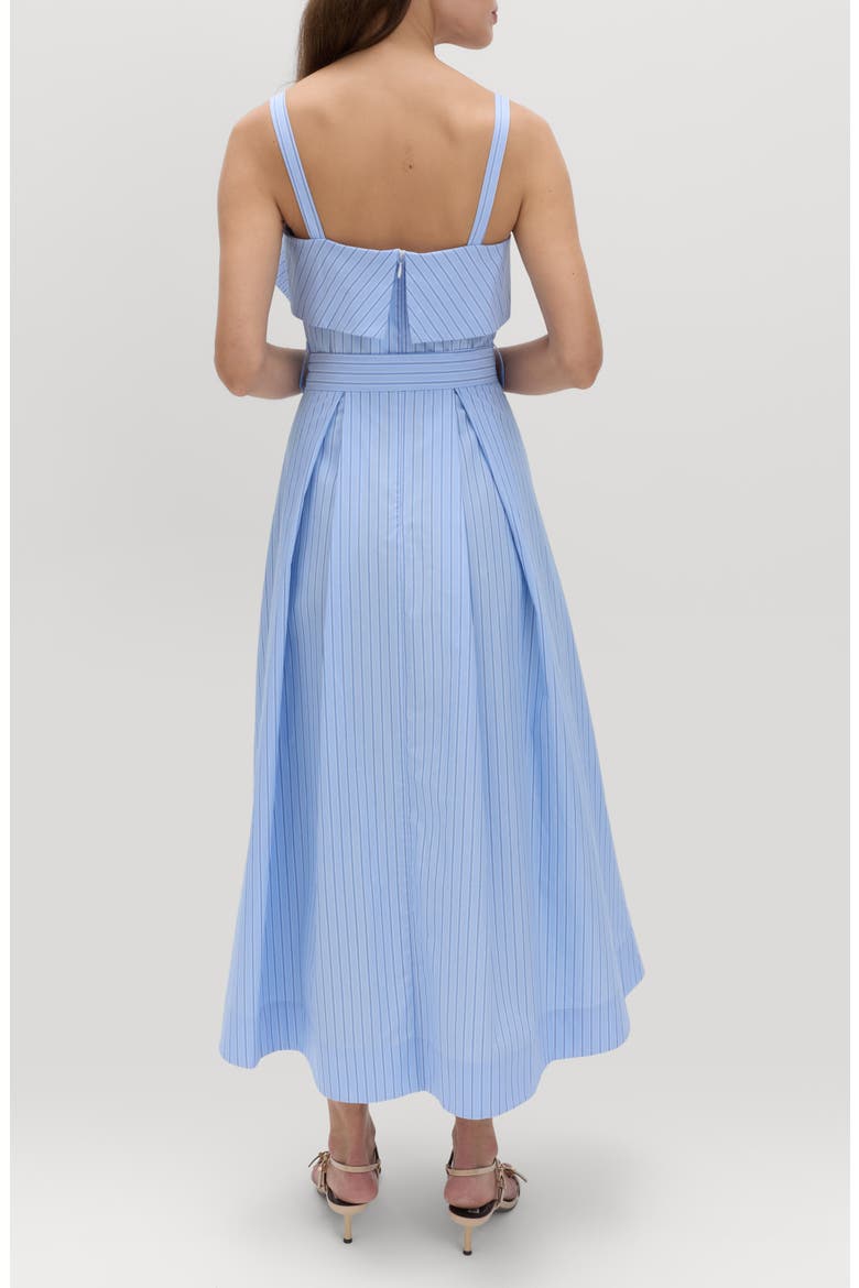 Stripe Sleeveless Dress, Alternate, color, BLUE/ MULTI