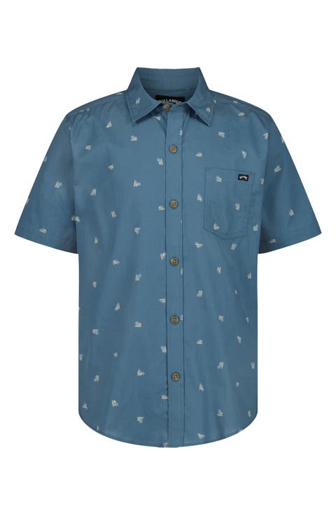 Kids' Sundays Print Short Sleeve Shirt