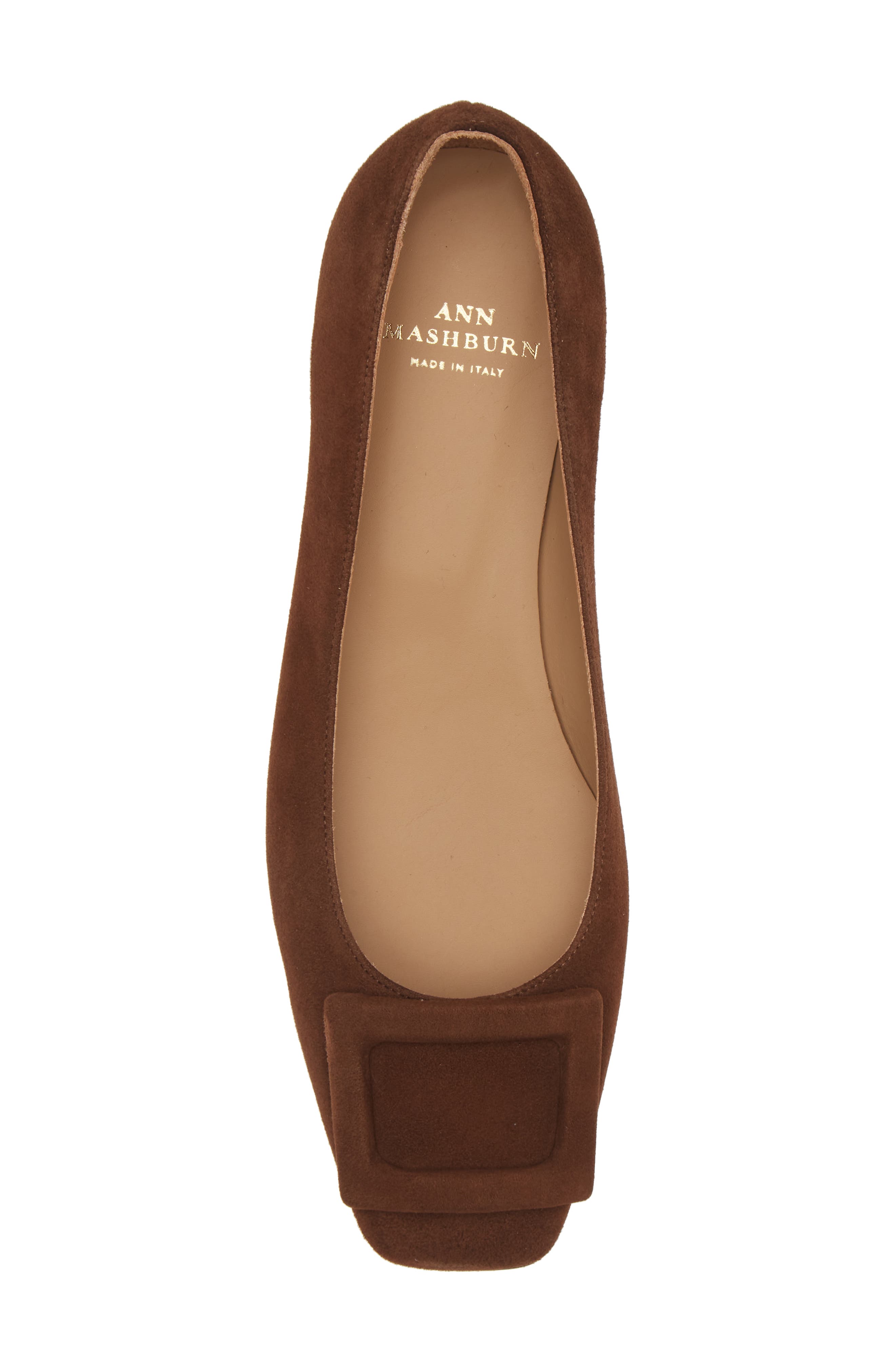 Buckle Flat, Alternate, color, CHESTNUT SUEDE