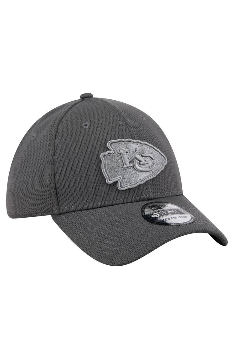 New Era Men's New Era Graphite Kansas City Chiefs Main 39THIRTY Flex Hat, Alternate, color,