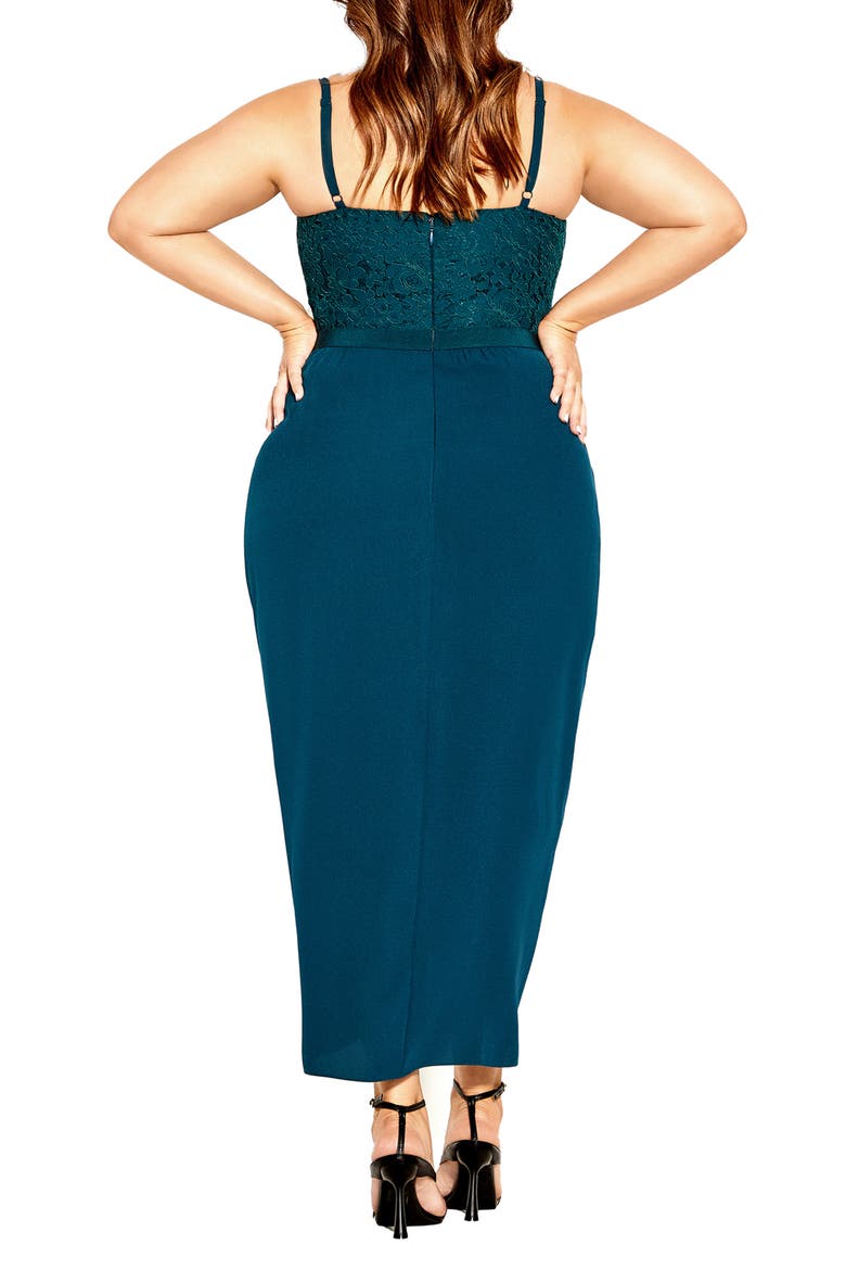 Lace Touch Dress, Alternate, color, EMERALD