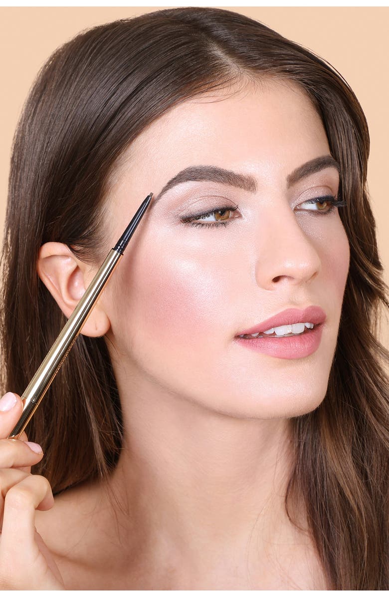 MIRENESSE All Day Micro Brow Pencil & Highlighter Crayon - Silk Brown, Alternate, color, 