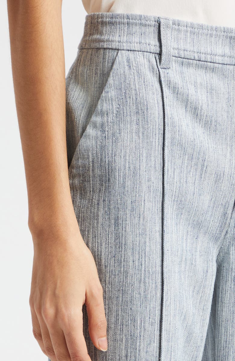 Cinq à Sept Evelyn Pintuck Pleat Stretch Cotton Blend Pants, Alternate, color, 