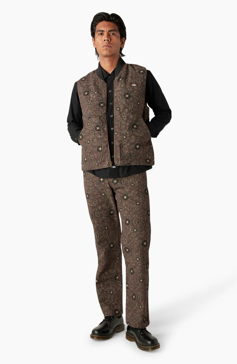Dickies Ellis Floral Duck Canvas Pants, Alternate, color, 