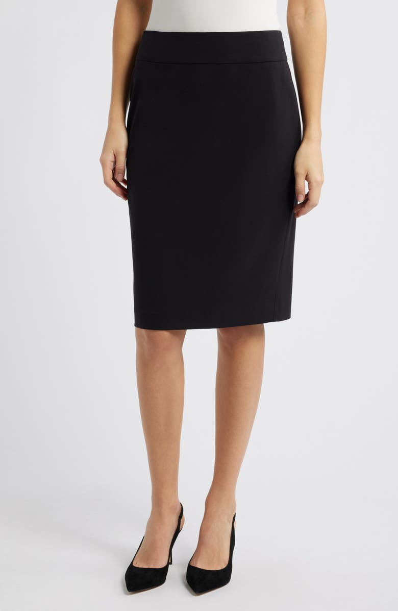 Anne Klein Sabre St Pencil Skirt, Main, color, Anne Black