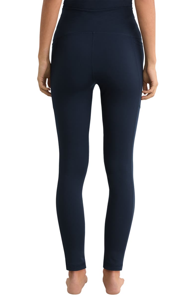 Reiss Lennie High Waist Leggings, Alternate, color, Navy